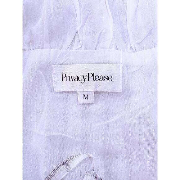 Privacy Please Hanna Midi Dress in Black & White Size Medium - Picture 11 of 11